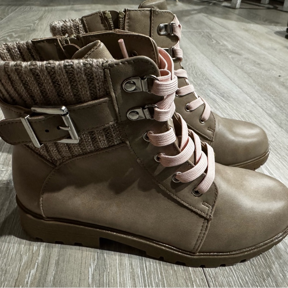 Youth Girls Sugar Lace Up Tie Boots - Macys